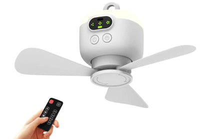 AirGlow | Genopladelig ventilator med LED-lys
