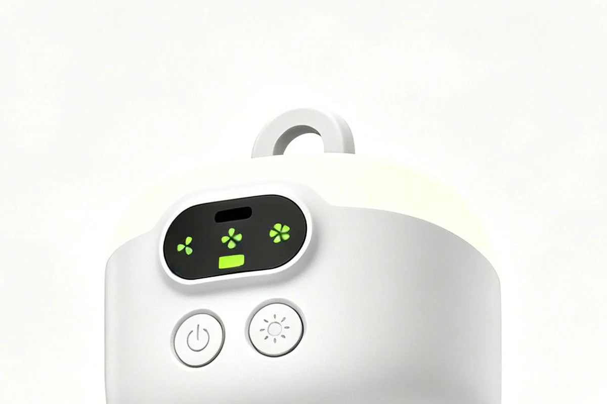 AirGlow | Genopladelig ventilator med LED-lys