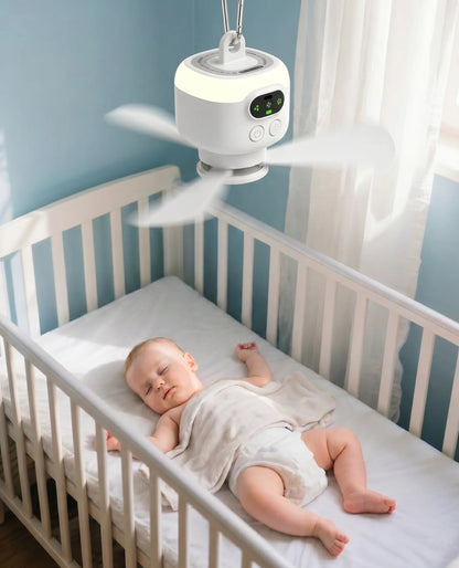 AirGlow | Genopladelig ventilator med LED-lys