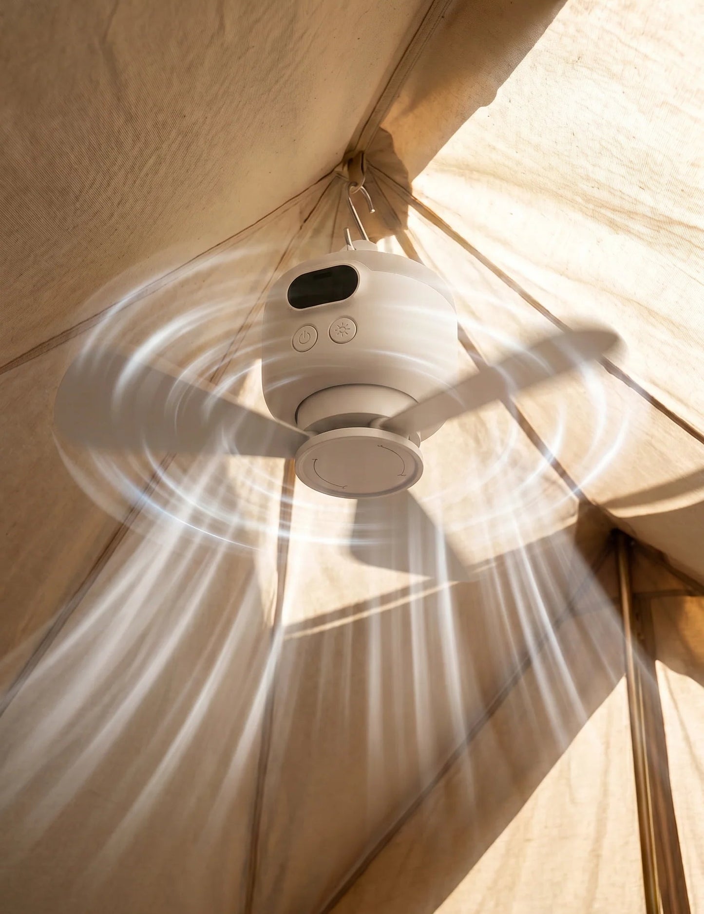 AirGlow | Genopladelig ventilator med LED-lys