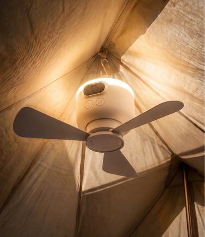 AirGlow | Genopladelig ventilator med LED-lys