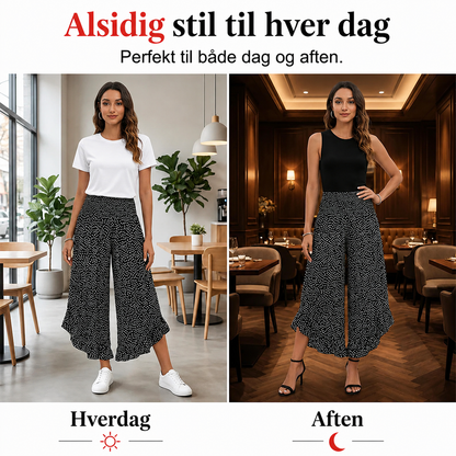 Mette | Luftige bukser med vide ben